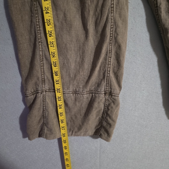 Free People Womens Days End Linen Pull On Pants Caiman OB2008799 Size Small - Picture 4 of 10